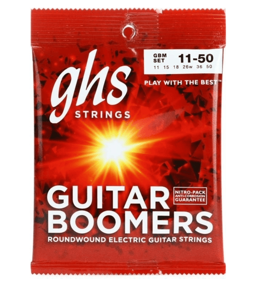 GHS GBM Guitar Strings Electric 6 Set 11 - 50 Boomers - 737681430696