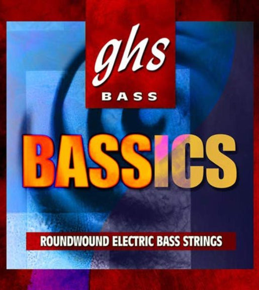 GHS M6000 Basics Round Wound Electric Bass Guitar Strings 44 - 106 Long Scale - 737681430019