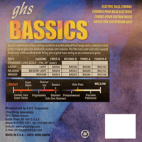 GHS ML6000 Guitar Strings Bass 4 Set 44 - 102 Medium Light - 00737681004828