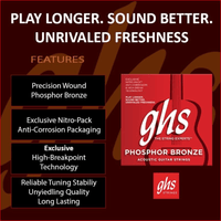 GHS S305 Guitar Strings Acoustic Phosphor Bronze - 00737681447045