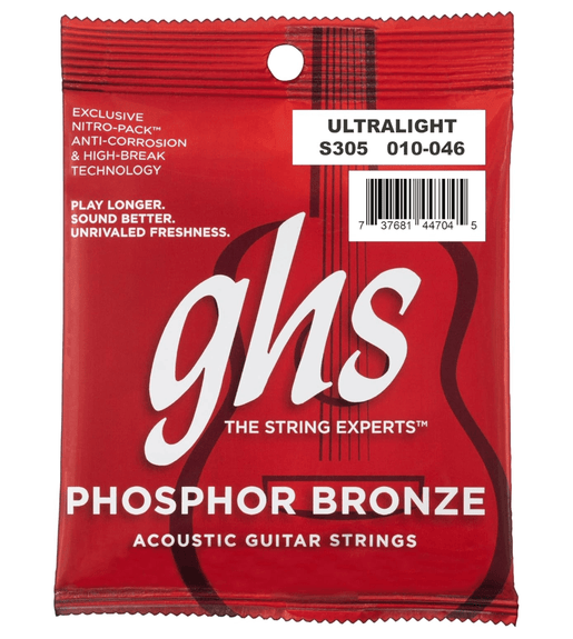 GHS S305 Guitar Strings Acoustic Phosphor Bronze - 00737681447045