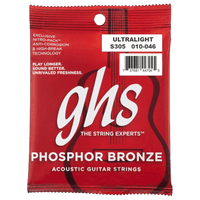 GHS S305 Guitar Strings Acoustic Phosphor Bronze - 00737681447045