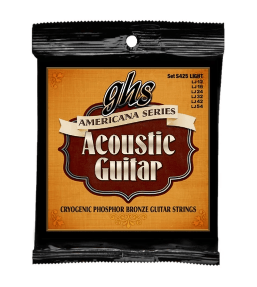GHS S425 Guitar Strings Acoustic Americana Light - 00737681441074