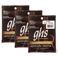 GHS S425 Guitar Strings Acoustic Americana Light - 00737681441074
