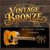 GHS VN - XL Guitar Strings Acoustic 6 Set 011 - 050 Vintage Bronze Extra Light - 00737681006129