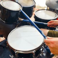 Hanflag HFBF7AN Hun Drum Sticks 7A Blue Fire Nylon Tip - 