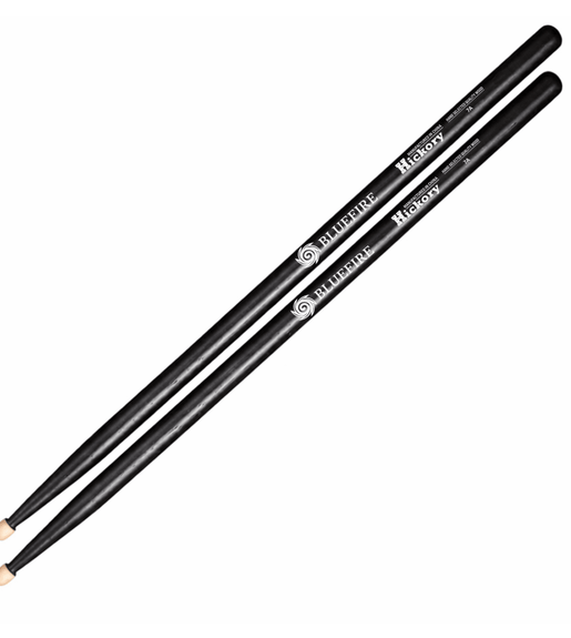 Hanflag HFBF7AWBLK Drum Sticks 7A Blue Fire Wood Tip Black - 