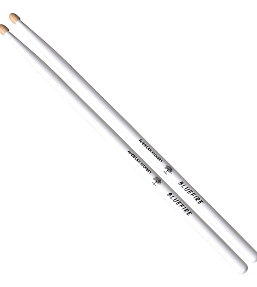 Hanflag HFBF7AWWHT Drum Sticks 7A Blue Fire Wood Tip White - 