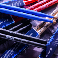 Hanflag HFQ15ABL Hun Drum Sticks 5A Q1 Hickory Wooden Tip Blue - 