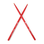 Hanflag HFQ15ARD Hun Drum Sticks 5A Q1 Hickory Wooden Tip Red - 