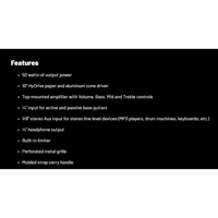 Hartke HD50 50 - watt Bass Combo Guitar Amplifier - 0809164016274