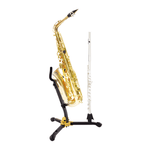 Hercules DS532BB Alto Tenor Saxophone & 1 Clarinet Flute Stand with Bag - 635464453224