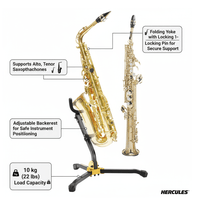 Hercules DS533BB Alto Tenor Sax & Soprano Stand with a bag - 635464453235