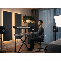 Hercules KS210B Double X Keyboard Stand with second Tier - 635464412061