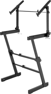 Hercules KS410 Auto lock Z Double brace Keyboard Stand with second Tier - 635464412009