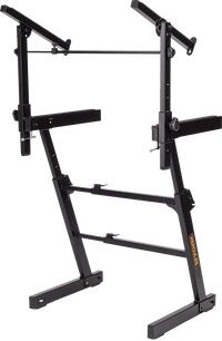 Hercules KS410 Auto lock Z Double brace Keyboard Stand with second Tier - 635464412009