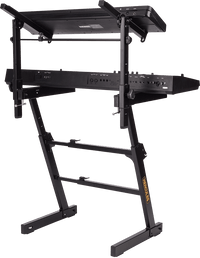 Hercules KS410 Auto lock Z Double brace Keyboard Stand with second Tier - 635464412009
