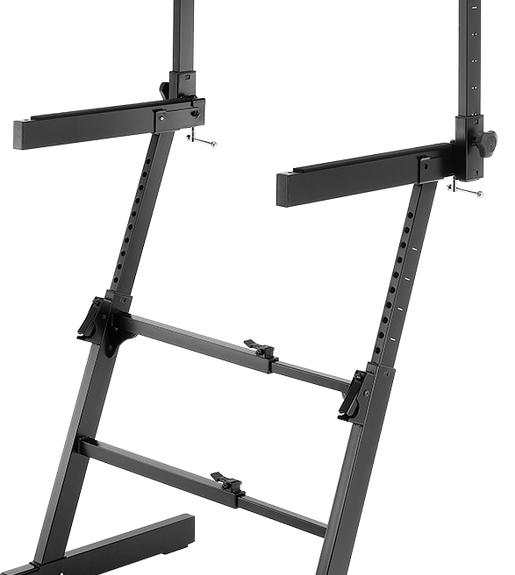 Hercules KS410 Auto lock Z Double brace Keyboard Stand with second Tier - 635464412009