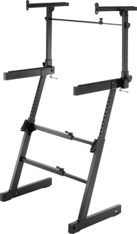 Hercules KS410 Auto lock Z Double brace Keyboard Stand with second Tier - 635464412009