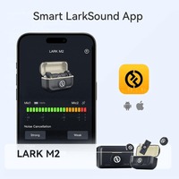 Hollyland Lark M2 Duo Wireless Lavalier Microphone System for iPhone (Charcoal) - 6976068112655