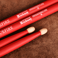 Hun HFBF5ARD Drumsticks 5A Hickory Wooden Tip Bluefire series Red - 