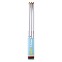 Hun HFBF5AWH Drumstick 5A Hickory Bluefire Series Wooden Tip White - 
