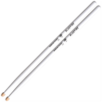 Hun HFBF5AWH Drumstick 5A Hickory Bluefire Series Wooden Tip White - 