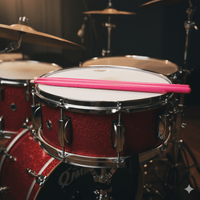 Hun HFFL5APK Drum sticks 5A fluorescent series wood Tip Pink - 