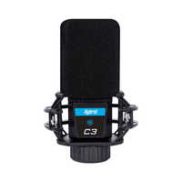Hybrid C3 - Studio Condenser Microphone With Shock Mount & Windshield - 
