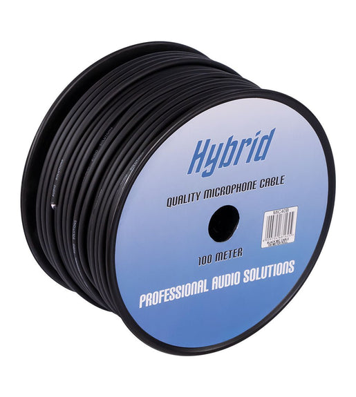 Hybrid CABHYB014 - 100 Black Microphone Cable 100 Meter - 