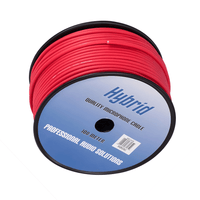 Hybrid CABHYB016 - 100 Red Microphone Cable 100 Meter - 
