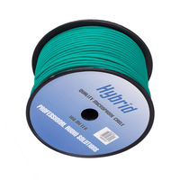 Hybrid CABHYB017 - 100 Microphone Cable 100 Meter Roll (Green) - 