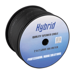 Hybrid CABHYB019 - 100 Black Speaker Cable 100 Meter - 