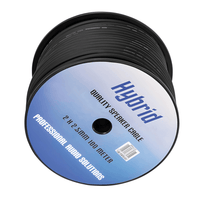 Hybrid CABHYB019 - 100 Black Speaker Cable 100 Meter - 