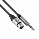 Hybrid CABHYB029 XLR Female - 6.35MM Stereo Jack Cable 5M - 