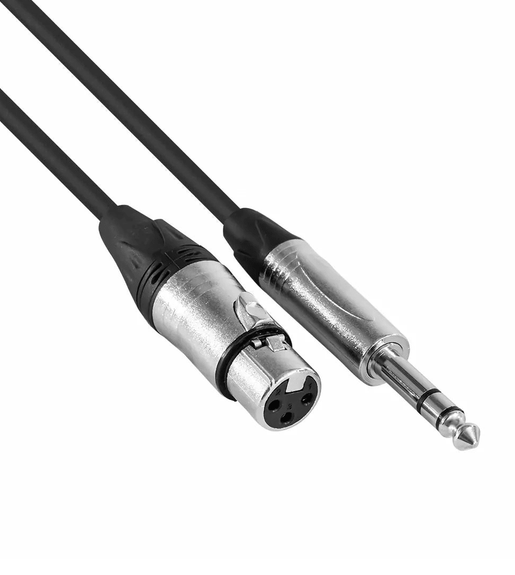 Hybrid CABHYB029 XLR Female - 6.35MM Stereo Jack Cable 5M - 