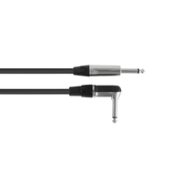 Hybrid CABHYB035 6.35mm Mono Jack - 6.35mm Mono Jack Right Angle Audio Cable 3M - 