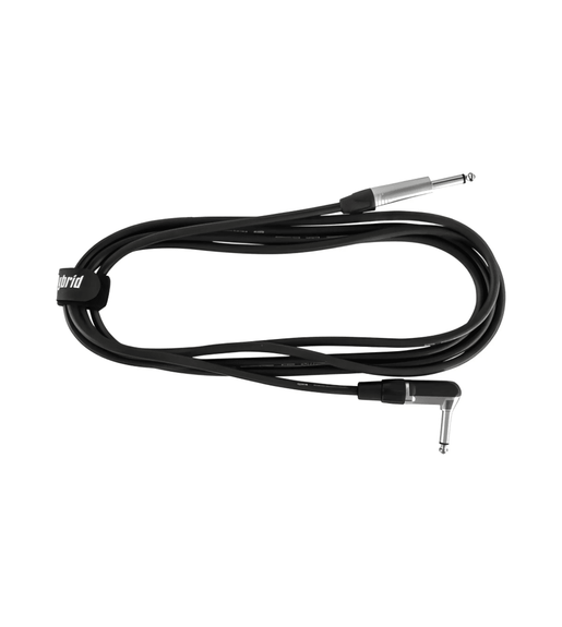 Hybrid CABHYB035 6.35mm Mono Jack - 6.35mm Mono Jack Right Angle Audio Cable 3M - 