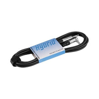 Hybrid CABHYB035 6.35mm Mono Jack - 6.35mm Mono Jack Right Angle Audio Cable 3M - 
