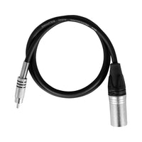 Hybrid CABHYB038 XLR male – RCA Cable 0.8 meter - 