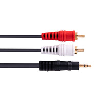 Hybrid CABHYB045 Dual RCA – Minijack stereo Cable - 1.8 meters - 