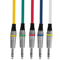 Hybrid CABHYB059 Pack of 6 1/4″ stereo jack to 1/4″ stereo jack audio cables - 1 meter - 