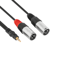 Hybrid CABHYB064 Dual XLR Male - Minijack 1.8 meter Cable - 