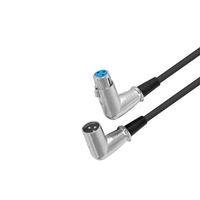 Hybrid CABHYB069 XLR Male Right Angle to XLR Female Lead 5m - 