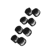 Hybrid CABHYB079 Set of 8 Black Speaker Cable Velcro Strap - 
