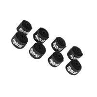 Hybrid CABHYB079 Set of 8 Black Speaker Cable Velcro Strap - 
