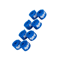 Hybrid CABHYB081 Set of 8 Blue Speaker Cable Velcro Straps - 