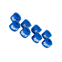 Hybrid CABHYB081 Set of 8 Blue Speaker Cable Velcro Straps - 