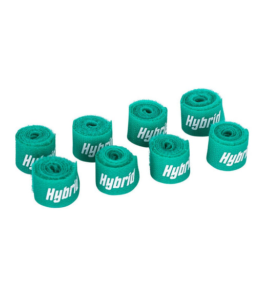 Hybrid CABHYB082 Set of 8 Green Speaker Cable Velcro Straps - 