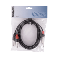 Hybrid CABHYB091 Dual XLR Male – Dual JACK Mono Cable - 